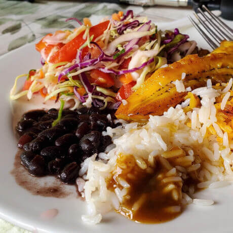 A dish prepared by a private chef in Escape Retreats yoga retreat Costa Rica